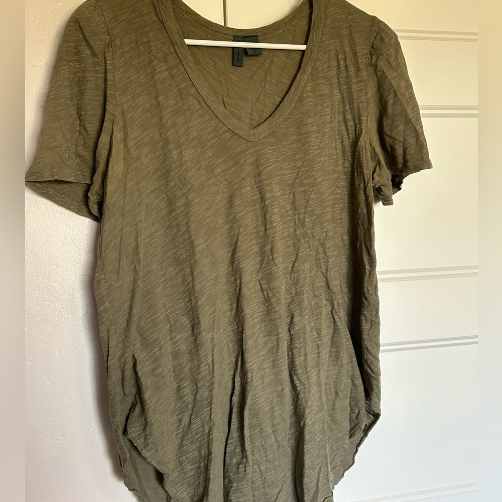 Left of Center green T-shirt